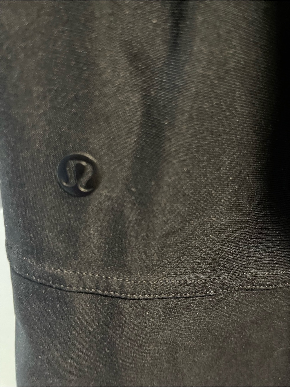 lululemon athletica Black Athletic Pants with Logo Button Size Missing Flawed - Picture 3 of 7